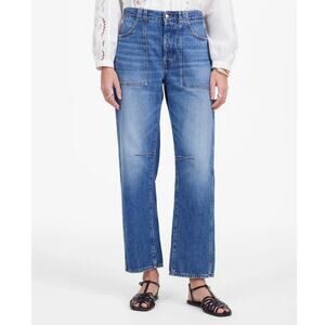 Madewell The Petite Darted Barrel Leg Jean Size 25P NWOT